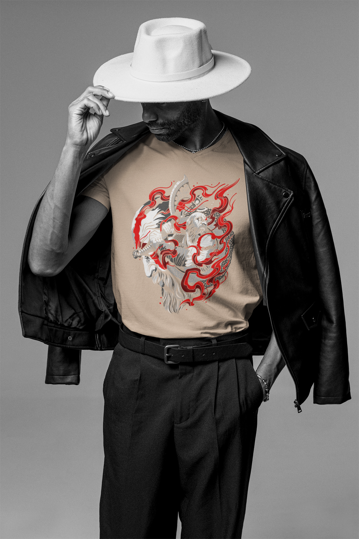 Samurai Fire T-Shirt: Ignite the Warrior Within