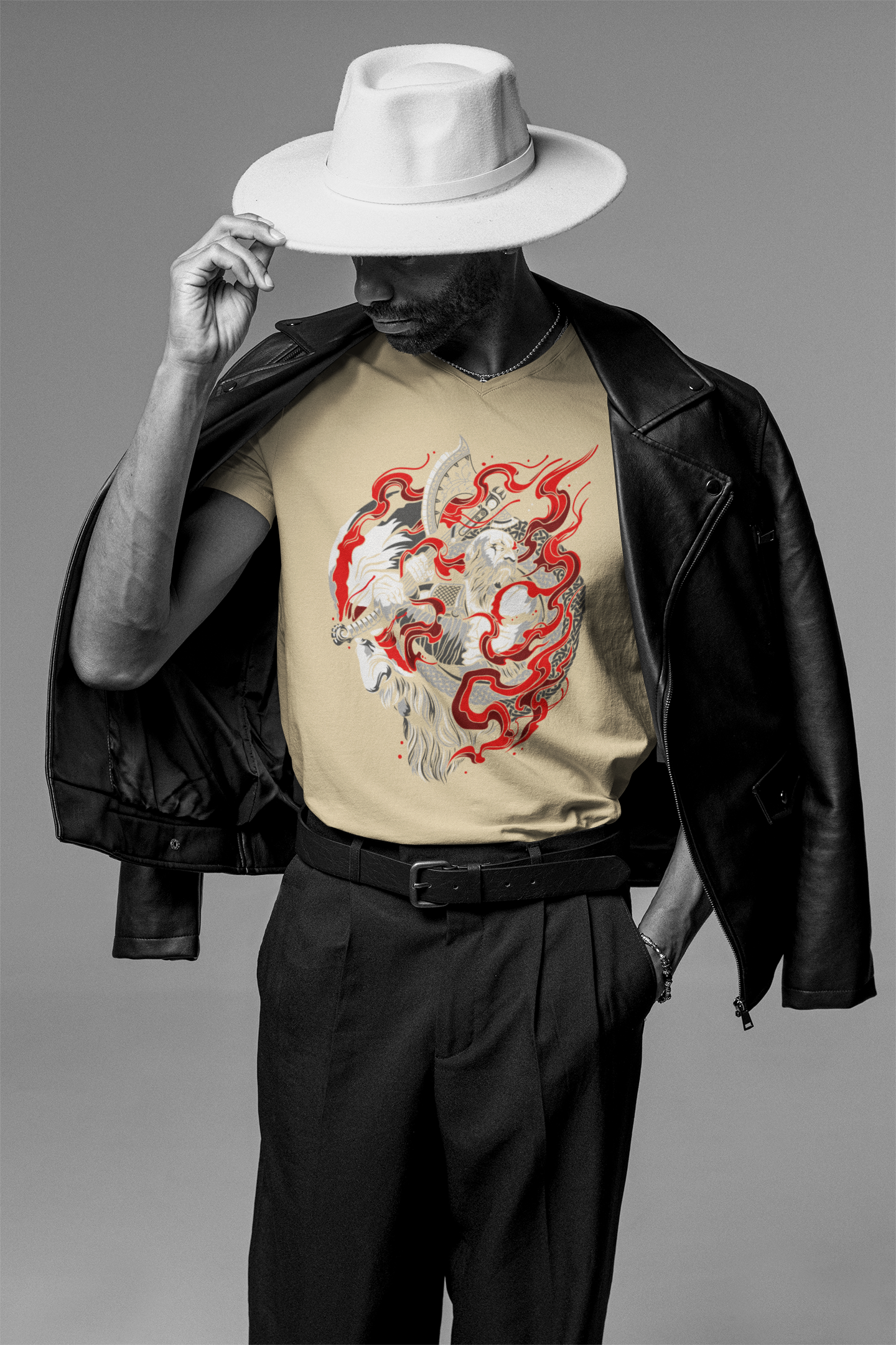 Samurai Fire T-Shirt: Ignite the Warrior Within