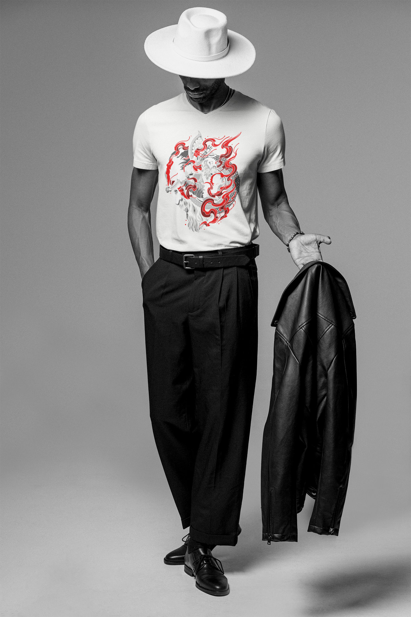 Samurai Fire T-Shirt: Ignite the Warrior Within