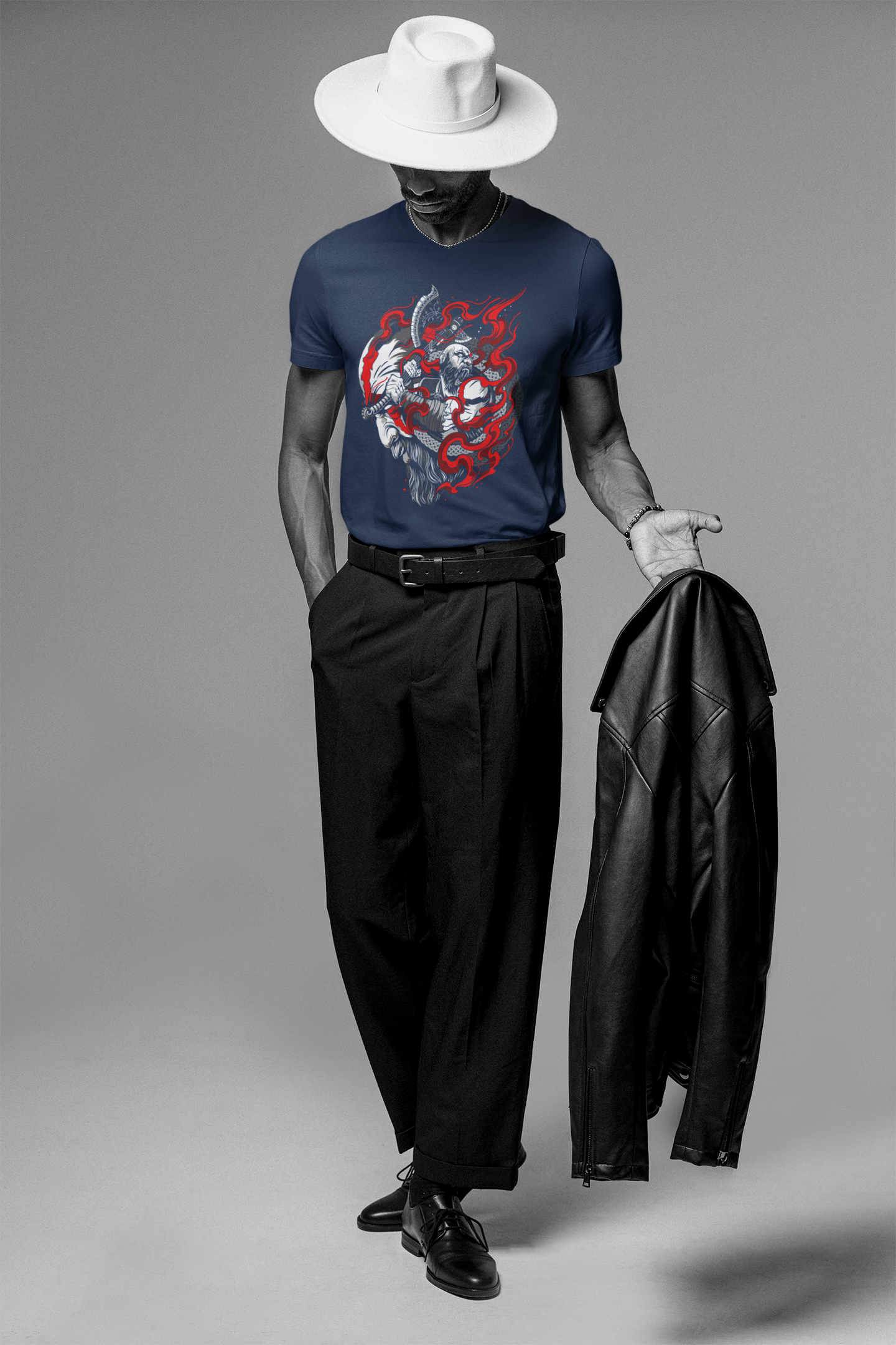 Samurai Fire T-Shirt: Ignite the Warrior Within