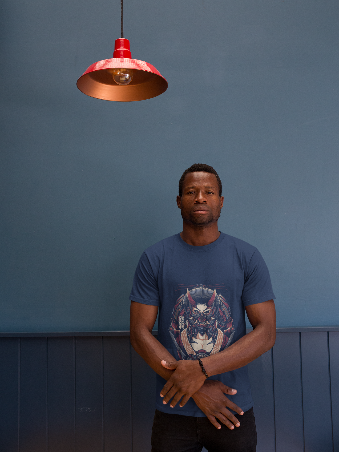 Cyber Oni T-Shirt: Merge Tradition with Futurism