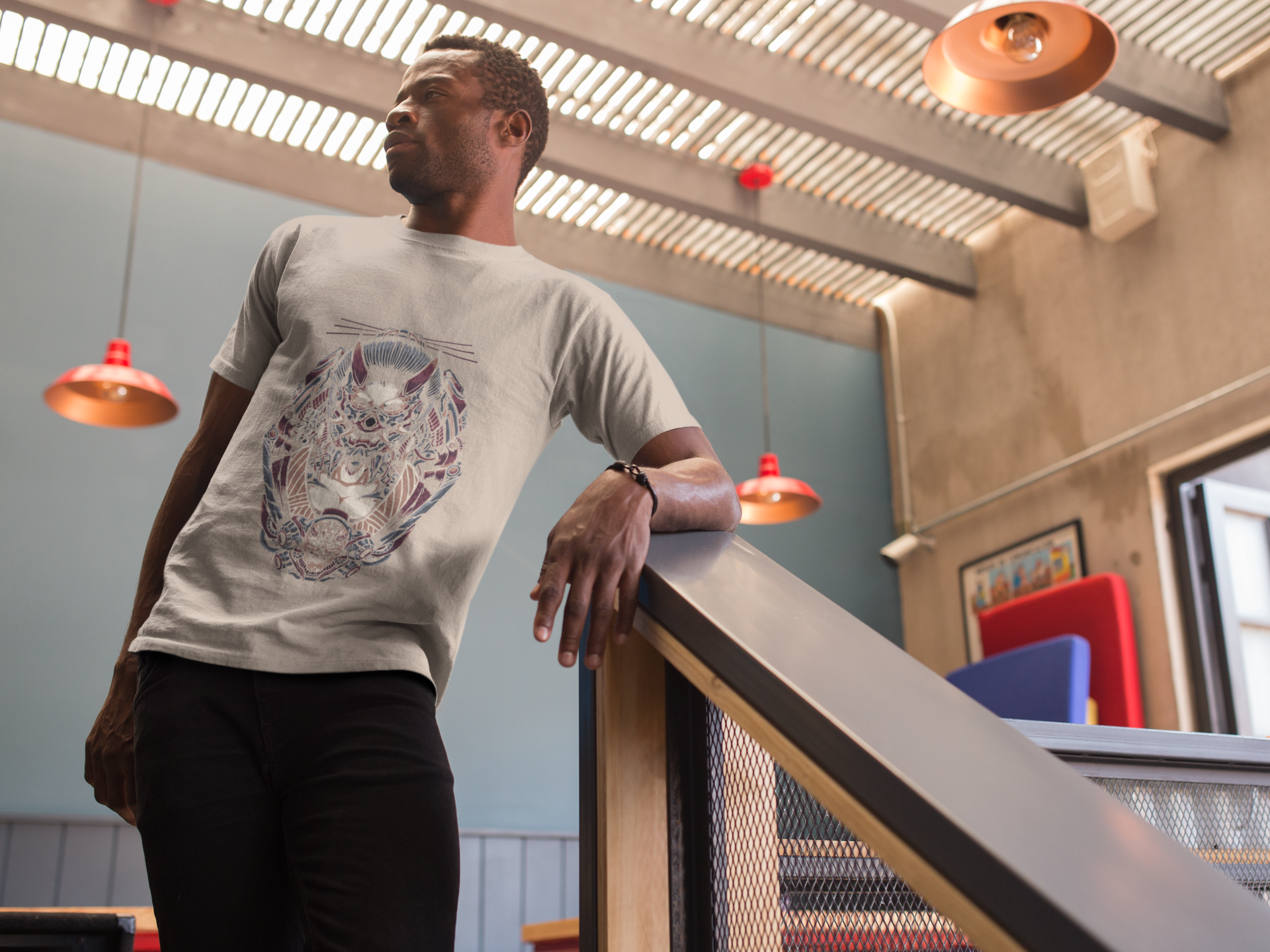 Cyber Oni T-Shirt: Merge Tradition with Futurism