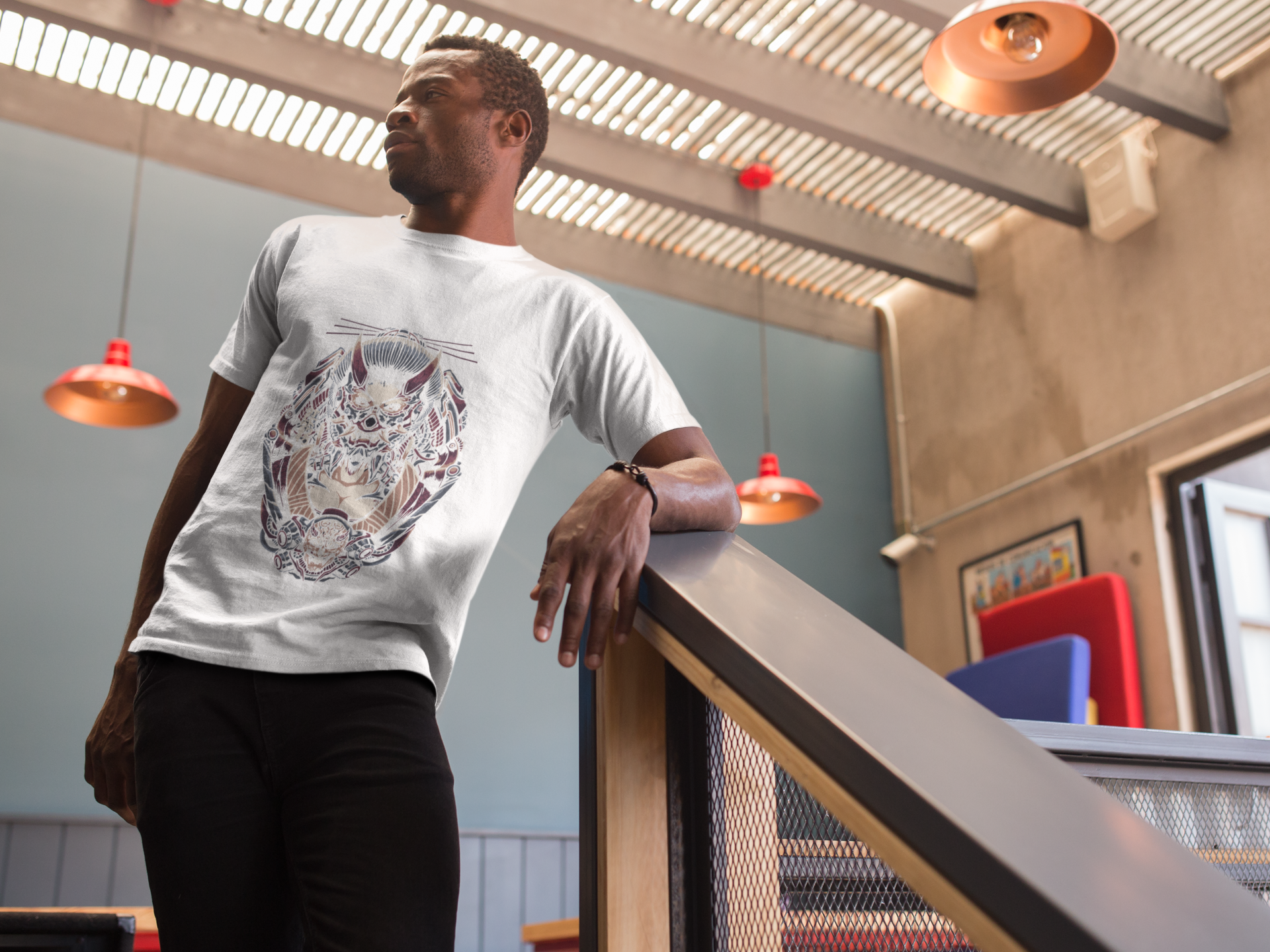 Cyber Oni T-Shirt: Merge Tradition with Futurism