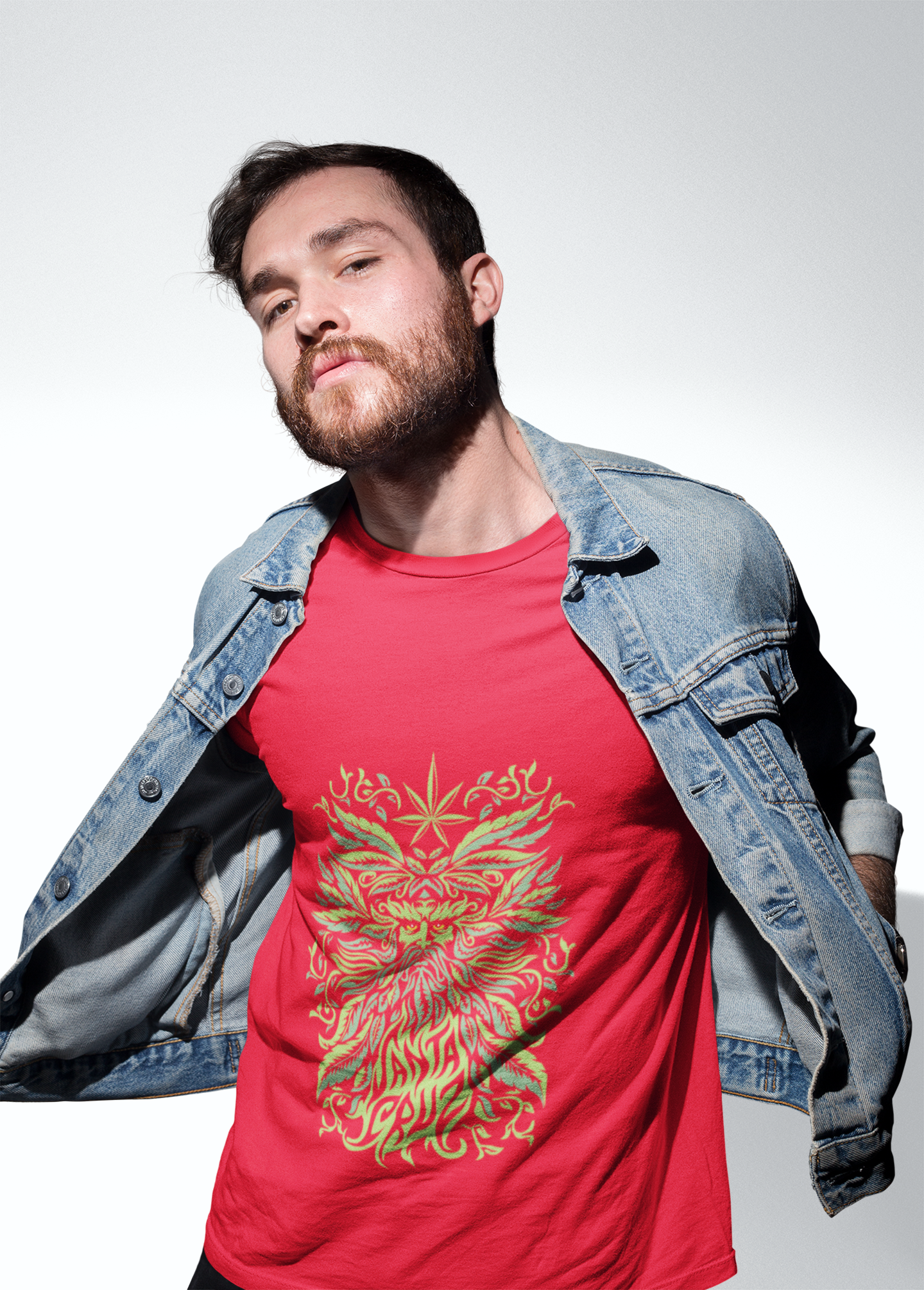 Weed Herb Face T-shirt