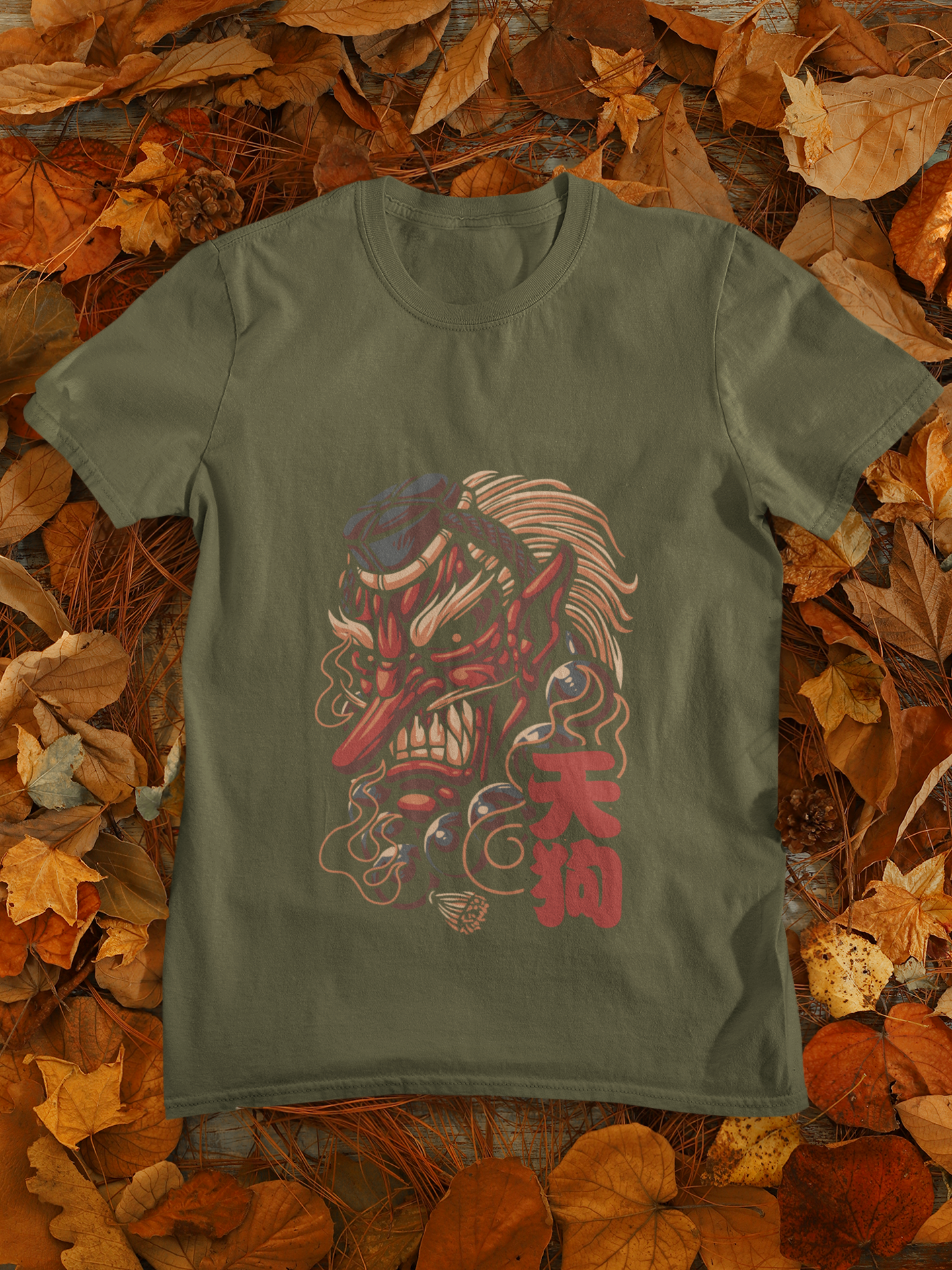 Tengu Warrior T-Shirt: Embrace the Spirit of the Forest