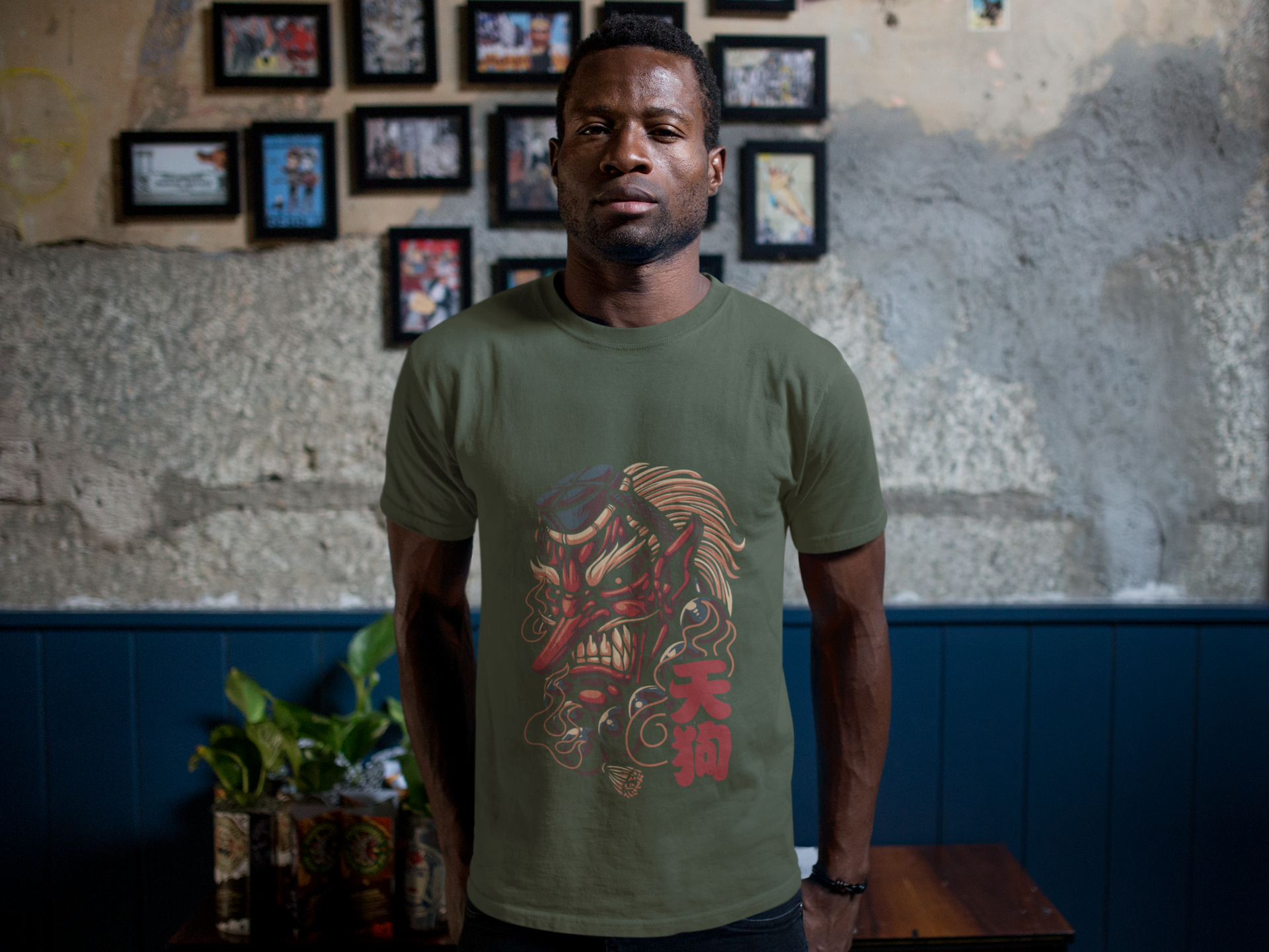 Tengu Warrior T-Shirt: Embrace the Spirit of the Forest