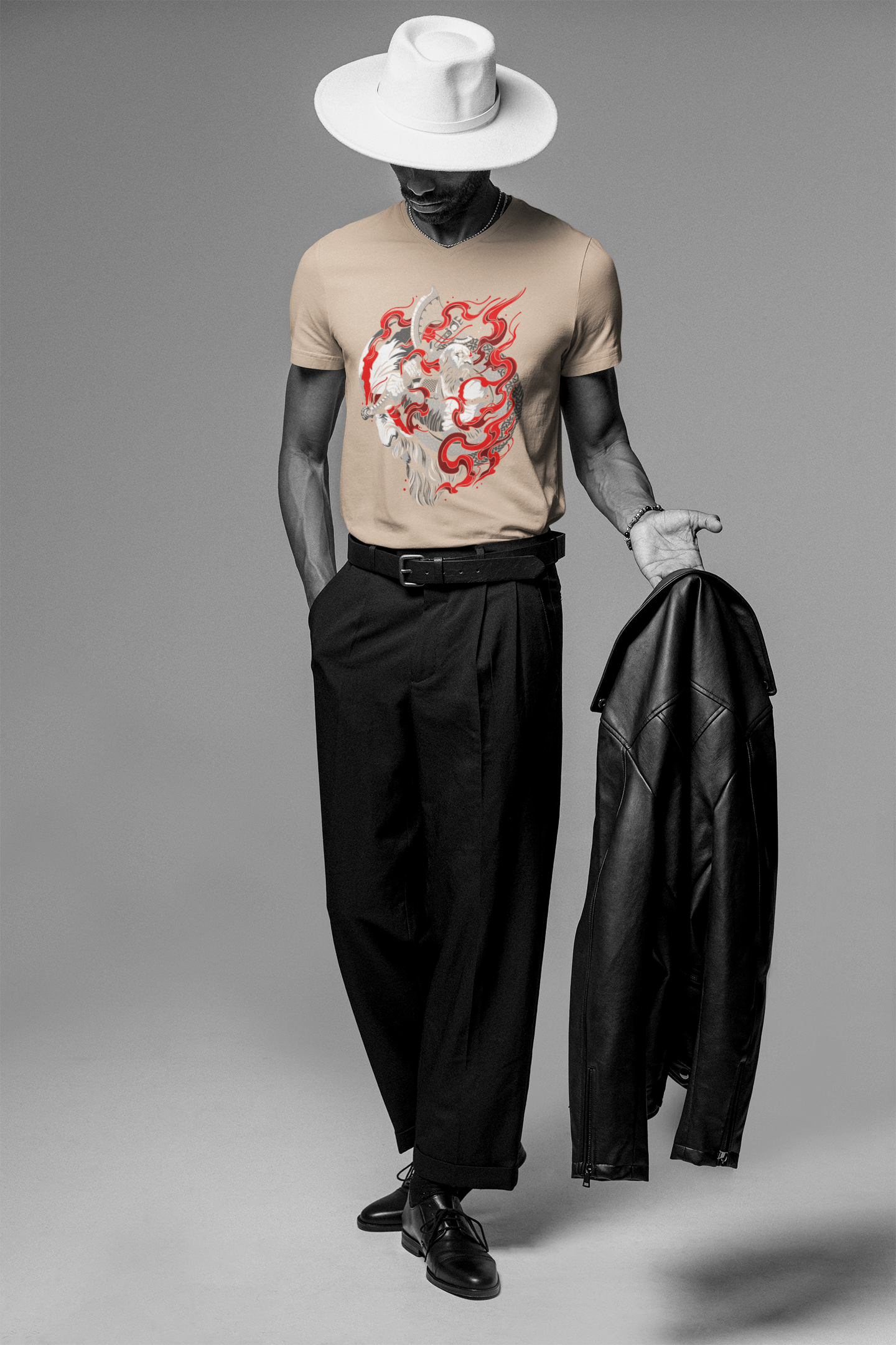 Samurai Fire T-Shirt: Ignite the Warrior Within