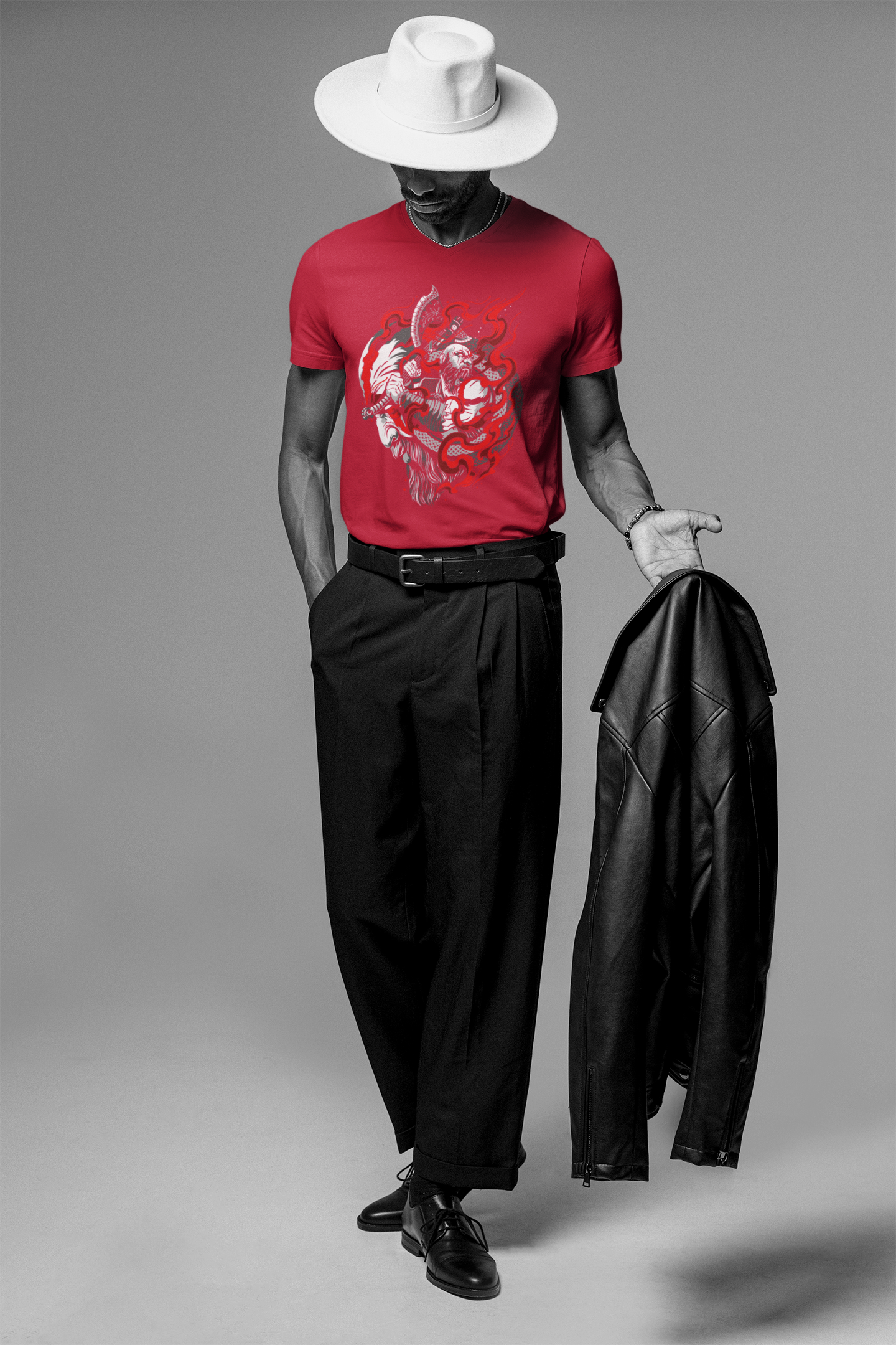 Samurai Fire T-Shirt: Ignite the Warrior Within