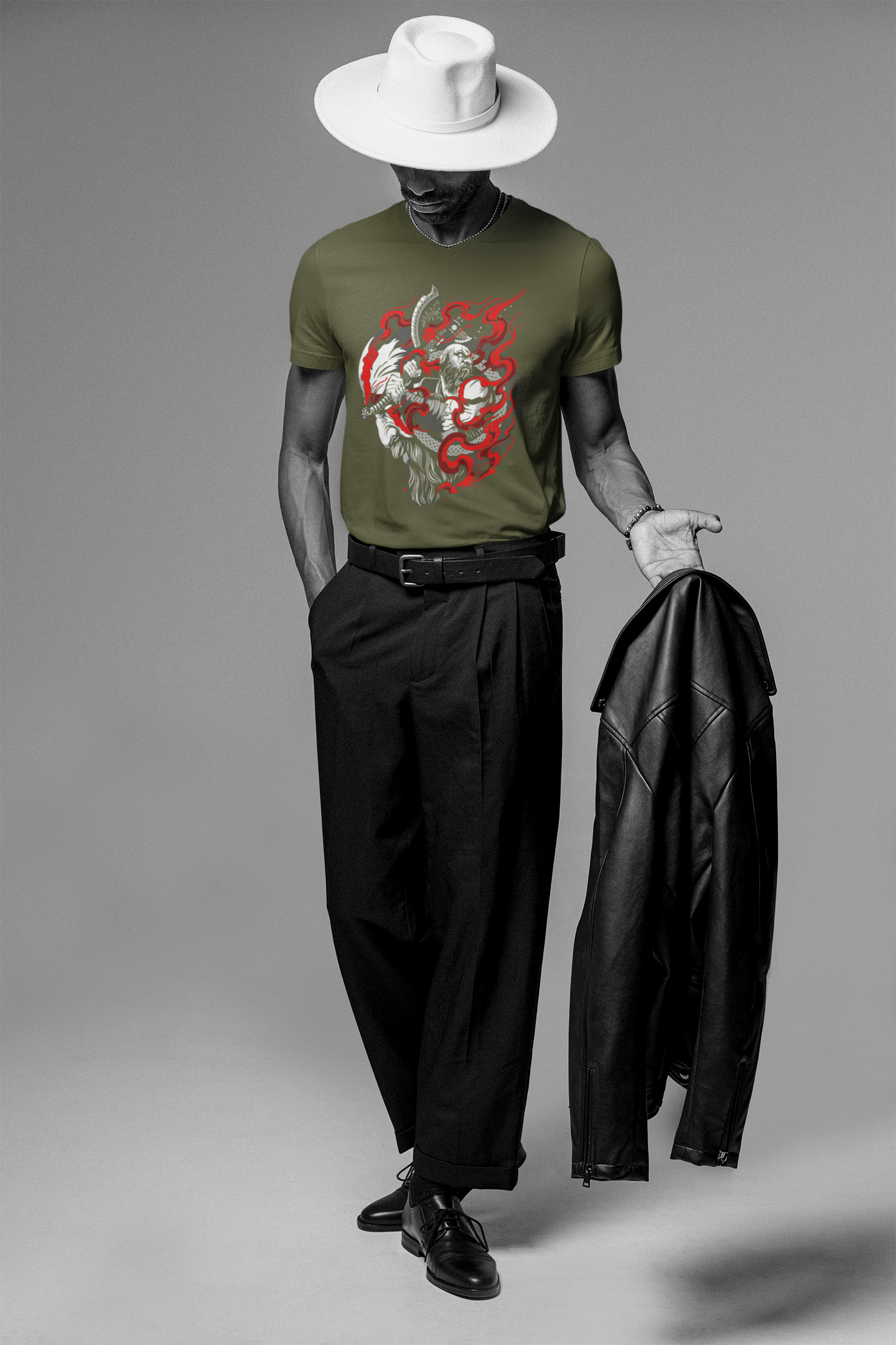Samurai Fire T-Shirt: Ignite the Warrior Within